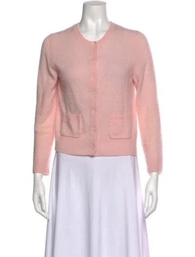 Pre-owned Doen Cashmere Crew Neck Sweater In Pink