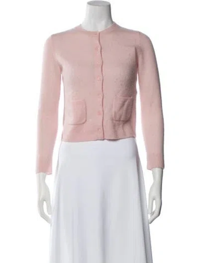 Pre-owned Doen Cashmere Crew Neck Sweater In Pink