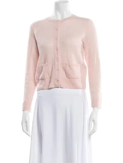 Pre-owned Doen Cashmere Crew Neck Sweater In Pink