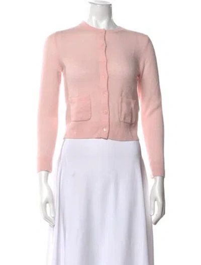 Pre-owned Doen Cashmere Crew Neck Sweater In Pink