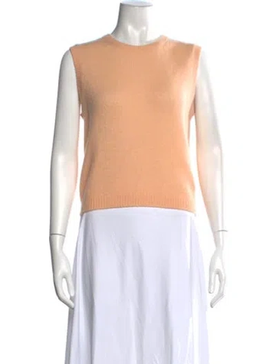 Pre-owned Doen Cashmere Crew Neck Sweater W/ Tags In Orange
