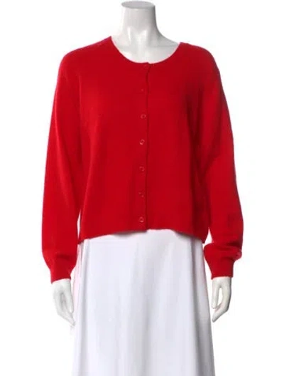 Pre-owned Doen Cashmere Crew Neck Sweater W/ Tags In Red