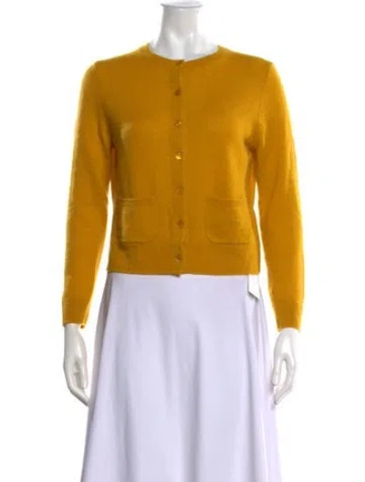 Pre-owned Doen Cashmere Crew Neck Sweater W/ Tags In Yellow