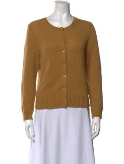 Pre-owned Doen Cashmere Crew Neck Sweater In Yellow