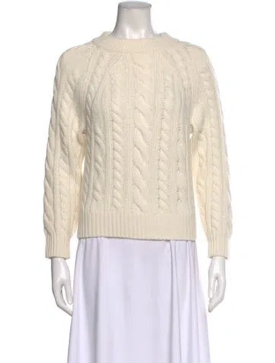 Pre-owned Doen Cashmere Crew Neck Sweater In Yellow