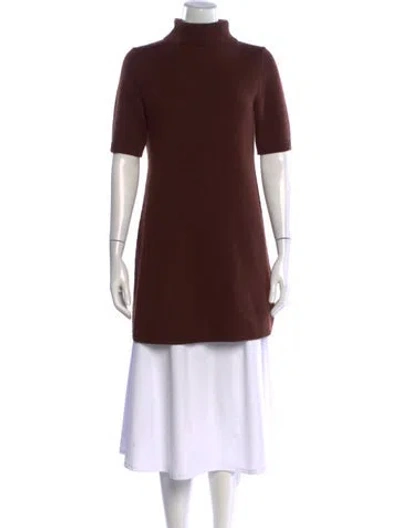 Pre-owned Doen Cashmere Mini Dress In Brown
