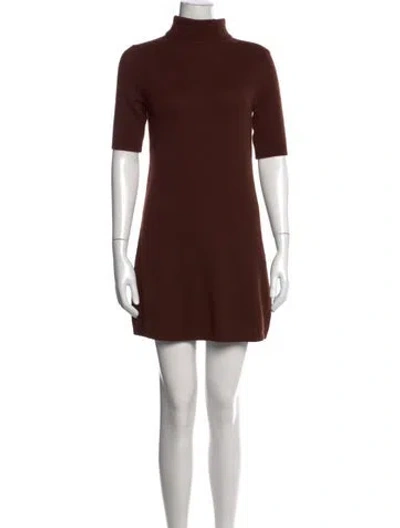 Pre-owned Doen Cashmere Mini Dress In Brown