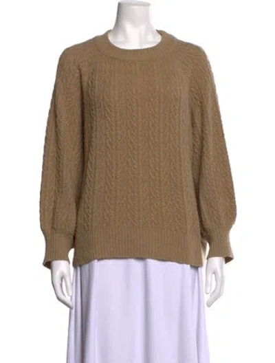 Pre-owned Doen Cashmere Patterned Sweater In Neutrals