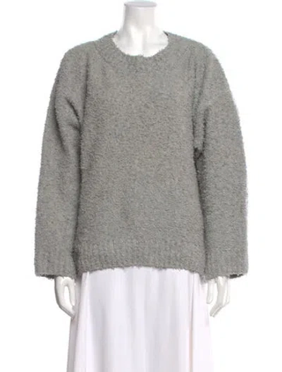 Pre-owned Doen Cashmere Scoop Neck Sweater In Gray