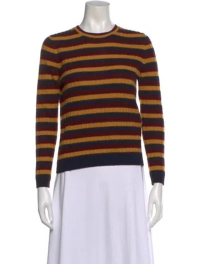 Pre-owned Doen Cashmere Striped Sweater In Multi