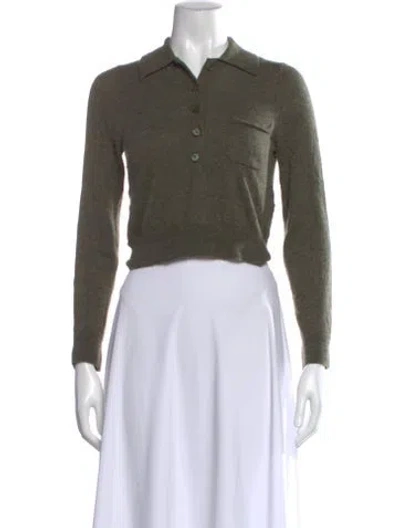 Pre-owned Doen Cashmere Sweater In Green
