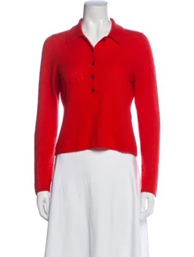 Pre-owned Doen Cashmere Sweater In Orange