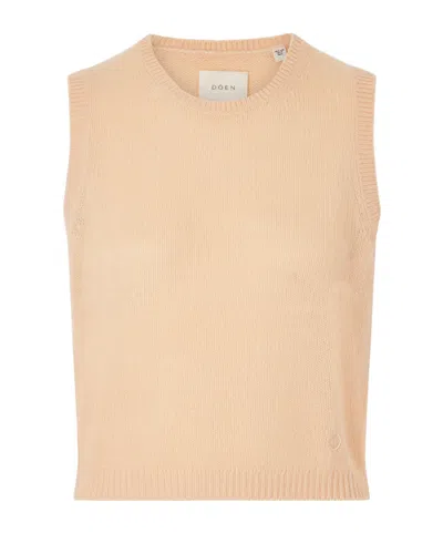 Doen Louden Cashmere Vest In Neutral