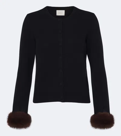 Doen Dôen Clara Cashmere Cardigan In Black