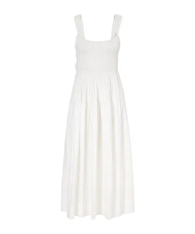 Doen Clover Pleated Dress In White
