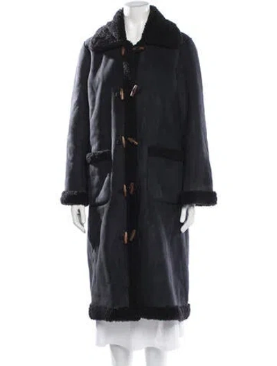 Pre-owned Doen Coat In Black