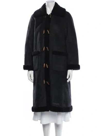 Pre-owned Doen Coat In Black