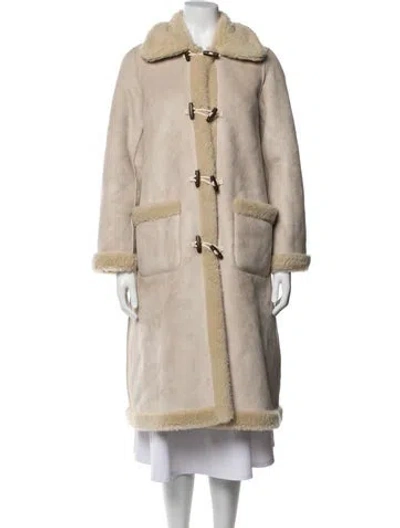 Pre-owned Doen Coat In Neutrals