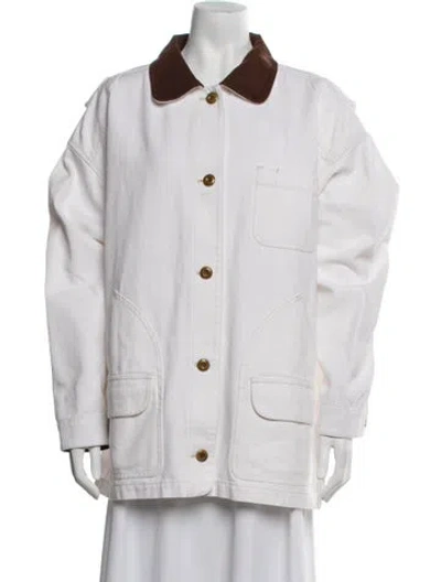 Pre-owned Doen Coat In White