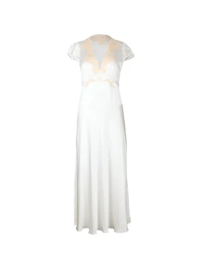 Doen Coraline Lace-trim Maxi Dress In White