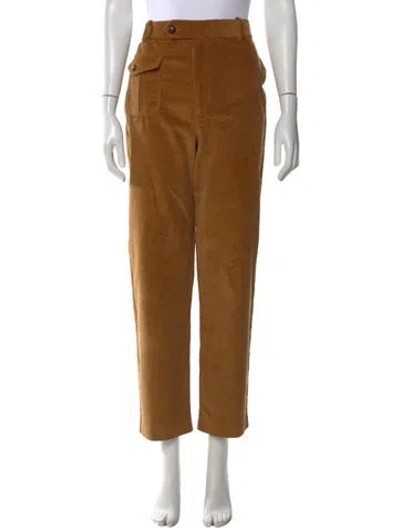 Pre-owned Doen Corduroy Straight Leg Pants In Brown