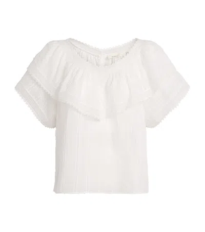 Doen Cotton Cosenza Top In White