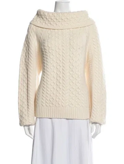 Pre-owned Doen Cowl Neck Sweater In Neutrals