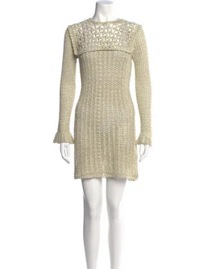 Pre-owned Doen Crew Neck Mini Dress