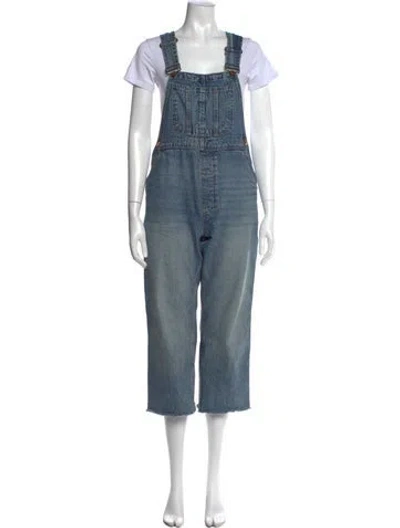 Pre-owned Doen Crew Neck Overalls In Blue