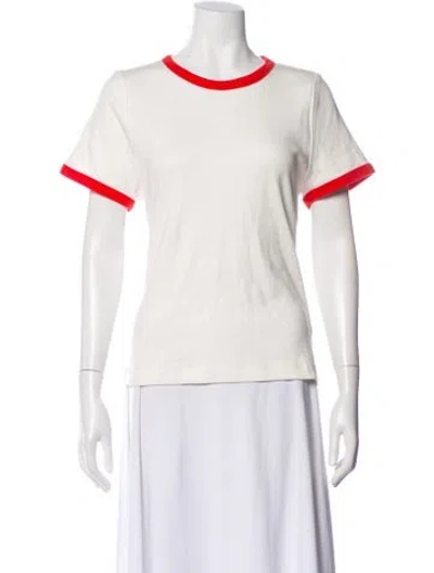 Pre-owned Doen Crew Neck Short Sleeve T-shirt In Gray