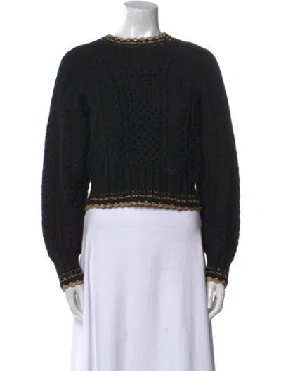 Pre-owned Doen Crew Neck Sweater In Black