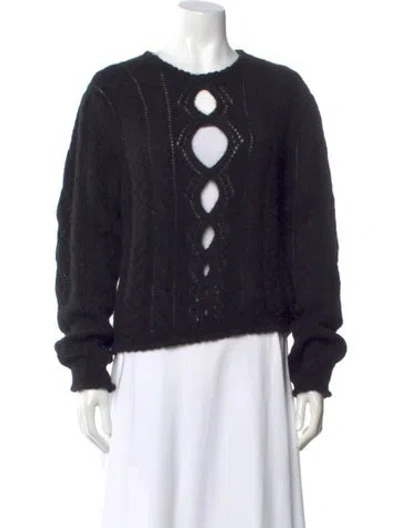 Pre-owned Doen Crew Neck Sweater In Black