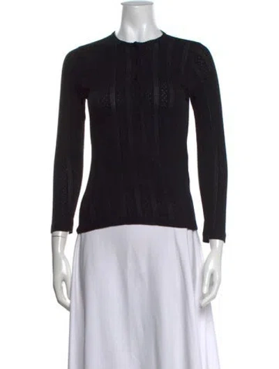 Pre-owned Doen Crew Neck Sweater In Black