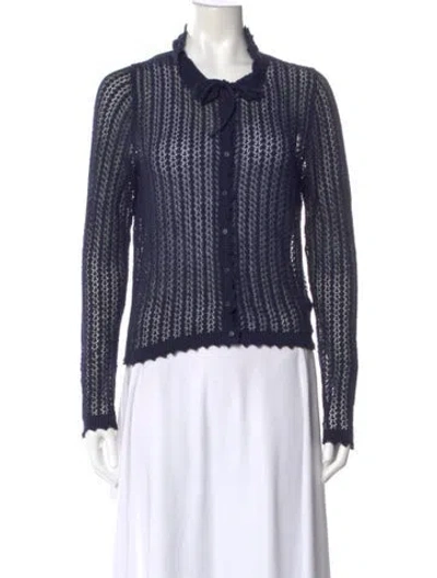 Pre-owned Doen Crew Neck Sweater In Blue