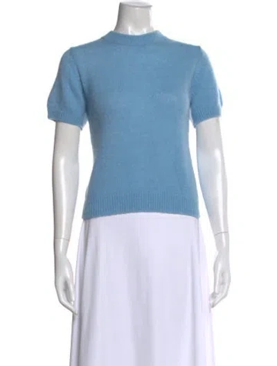 Pre-owned Doen Crew Neck Sweater In Blue