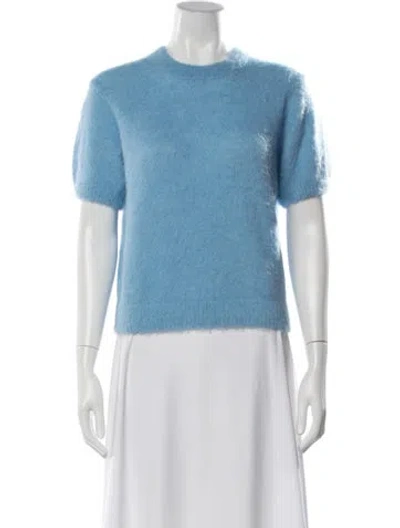 Pre-owned Doen Crew Neck Sweater In Blue