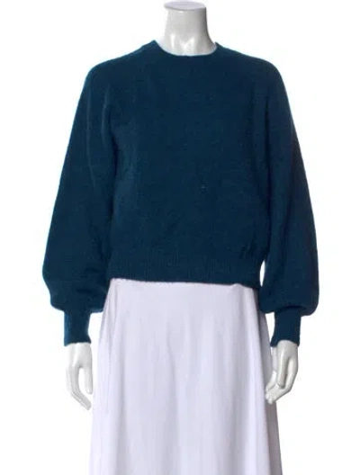 Pre-owned Doen Crew Neck Sweater In Blue