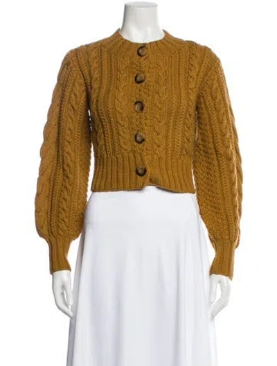 Pre-owned Doen Crew Neck Sweater In Brown