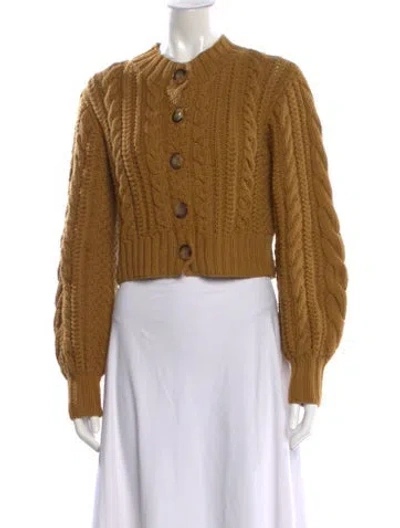 Pre-owned Doen Crew Neck Sweater In Brown