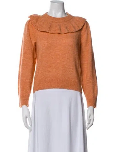 Pre-owned Doen Crew Neck Sweater In Brown