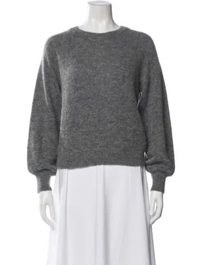 Pre-owned Doen Crew Neck Sweater In Gray