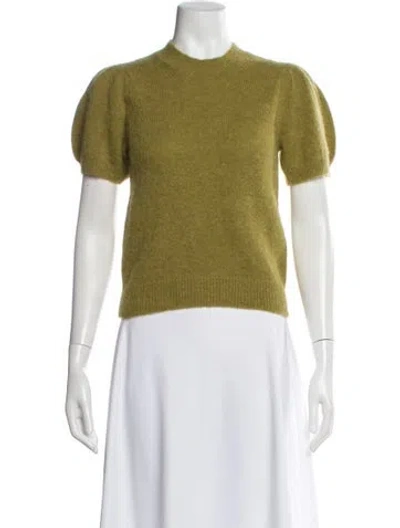 Pre-owned Doen Crew Neck Sweater In Green