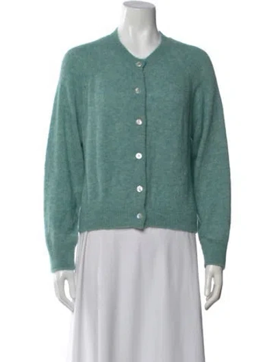 Pre-owned Doen Crew Neck Sweater In Green