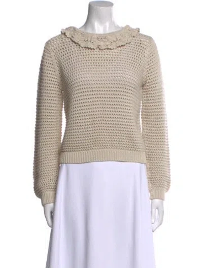 Pre-owned Doen Crew Neck Sweater In Neutral
