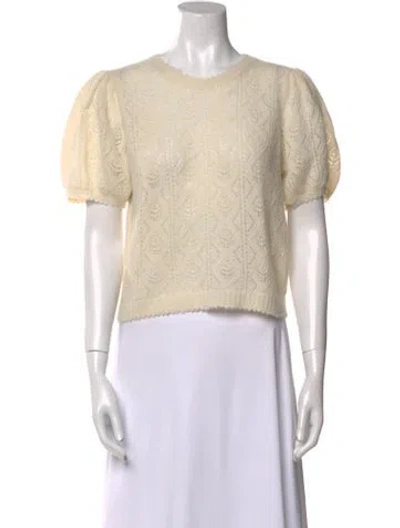Pre-owned Doen Crew Neck Sweater In Neutral