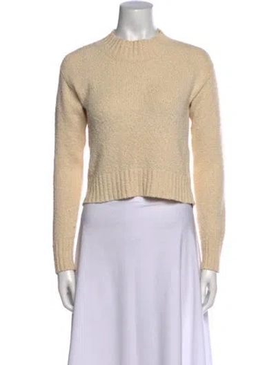Pre-owned Doen Crew Neck Sweater In Neutral