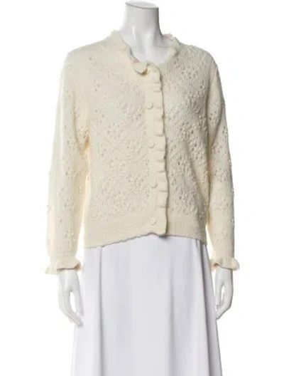 Pre-owned Doen Crew Neck Sweater In Neutral