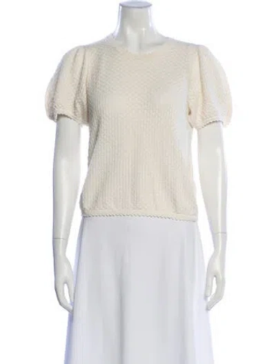 Pre-owned Doen Crew Neck Sweater In Neutral