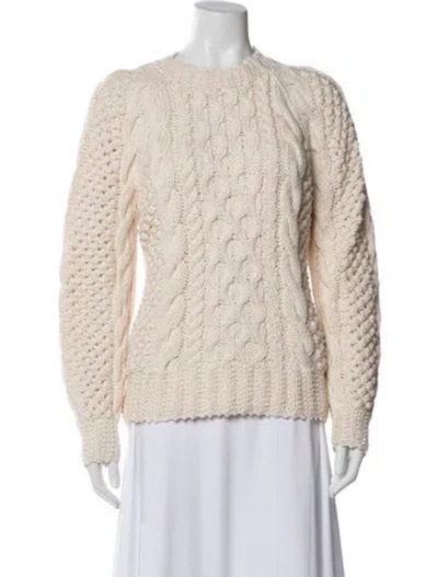 Pre-owned Doen Crew Neck Sweater In Neutral