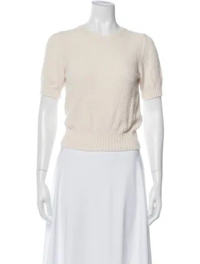 Pre-owned Doen Crew Neck Sweater In Neutral